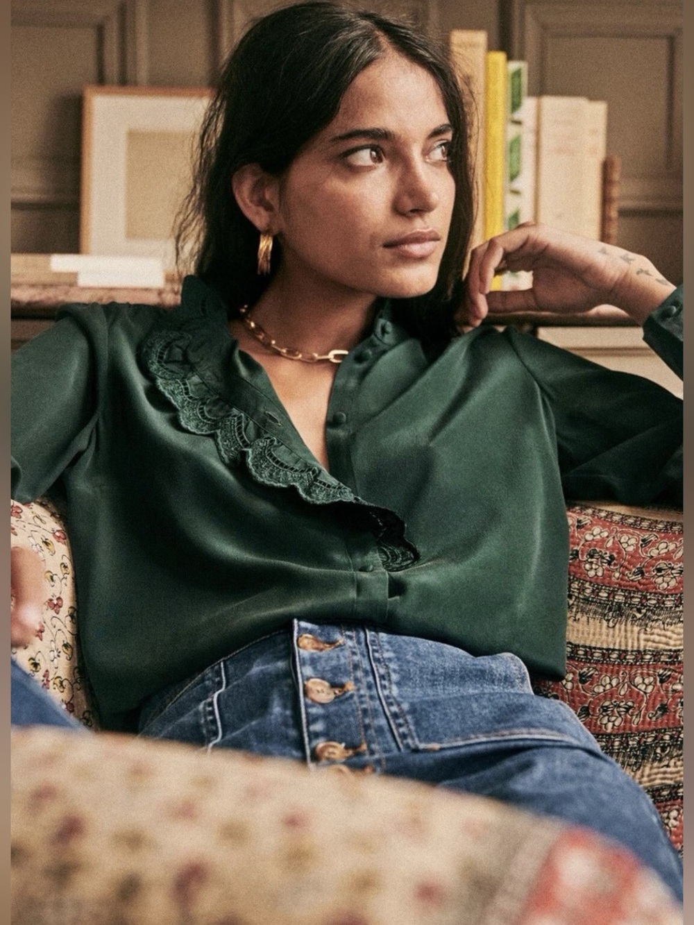 Sézane Chloe Blouse (Size 4/36)